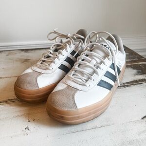 Adidas Women's  White and Black Sneakers